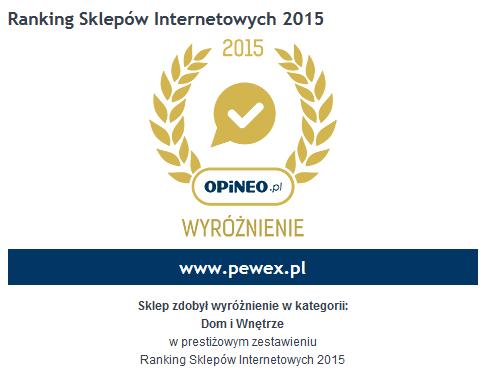 Pewex.pl z wyróżnieniem od Opineo.pl